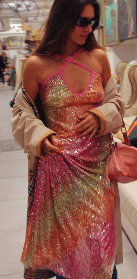 MERMAID PAILLETTES LONG DRESS